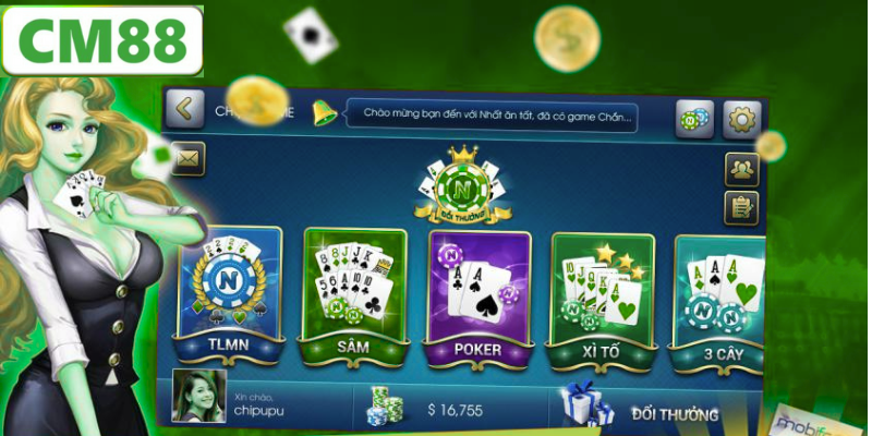 Các Trò Chơi Game Bài CM88 Phổ Biến